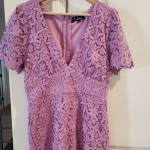 Lulu's purple lace dress